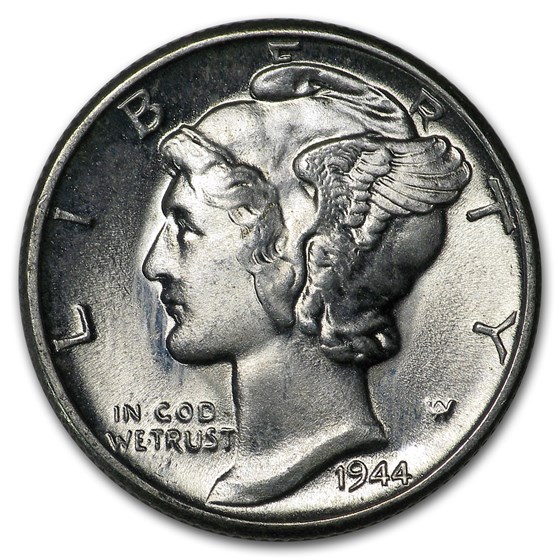 1944 Mercury Dime BU 1944 Mercury Dime BU